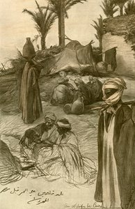 Ved bredden af Nilen i Kairo, 1898. af Christian Wilhelm Allers
