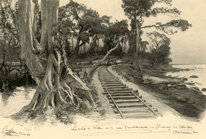 Jernbane, Veleri, Java, 1898.