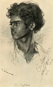 Singalesisk mand, Colombo, Ceylon, 1898.