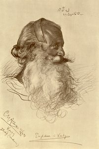 Singalesisk vasker, Kandy, Ceylon, 1898. af Christian Wilhelm Allers