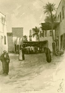 Gade i Aswan, Egypten, 1898. af Christian Wilhelm Allers