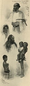 Studier af mennesker, Ceylon, 1898.