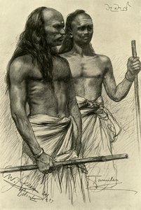 Tamilske mænd, Colombo, Ceylon, 1898.