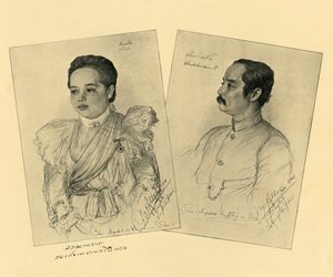 Kongen og Dronningen af Siam, 1898. af Christian Wilhelm Allers