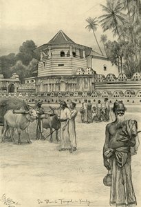 Tandens tempel, Kandy, Ceylon, 1898. af Christian Wilhelm Allers