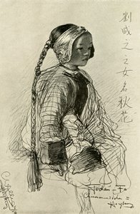 Tschan-Fa - kinesisk pige, Hong Kong, 1898.
