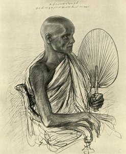 Watta Raka Anunayaka Farunansa, buddhistisk overpræst, Ceylon, 1898. af Christian Wilhelm Allers