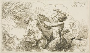 Slaget ved Tritons af Christian Wilhelm Ernst Dietrich