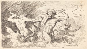 Kæmper mod Tritons af Christian Wilhelm Ernst Dietrich