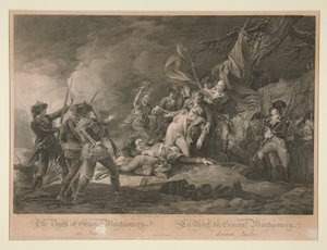 General Montgomerys død fra Quebec af Christian Wilhelm Ketterlinus