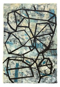 Forcefield, 2016 (monotypi på papir) af Christina Fedyk