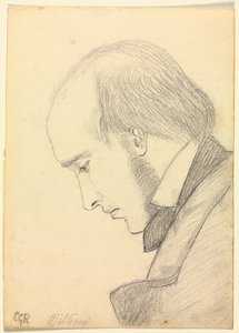 Portræt af William Michael Rossetti af Christina Georgina Rossetti