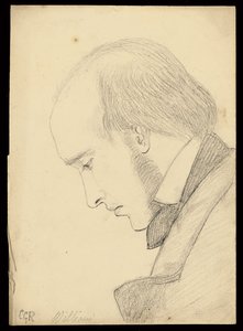Portræt af William Michael Rossetti af Christina Georgina Rossetti