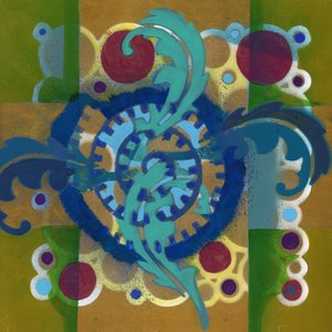 Meditation 17, ca. 2017 (akryl på panel) af Christina Saj
