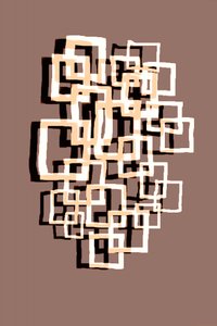 Overlappende geometriske firkanter