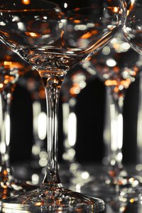 Glas til mousserende vin af Christina Sillen