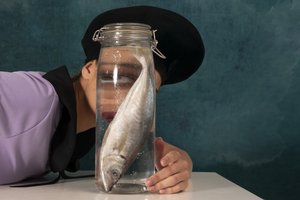 Surrealistisk fiskeblik af Christine von Diepenbroek