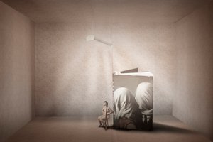 Surrealistisk betragtning af en nøgenfigur af Christine von Diepenbroek