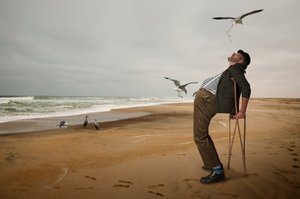 Et fantasifuldt møde på stranden af Christine von Diepenbroek
