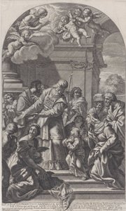 Præsentationen af Jomfruen i templet, 1670-80. af Christof Lederwasch