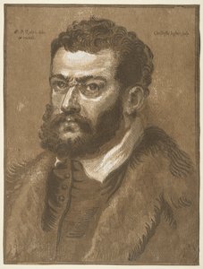 Bust af en skægget mand Doge Giovanni Cornaro, 1632-1636. af Christoffel Jegher