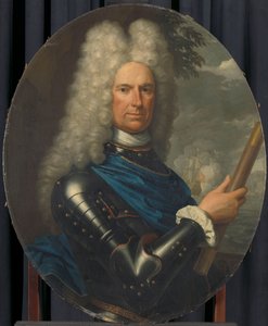 Portræt af kontreadmiral Arent van Buren af Christoffel Lubienitzki