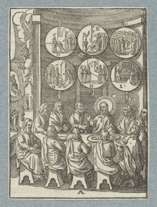 Kristus viser sig for apostlene for sidste gang af Christoffel van Sichem (II)