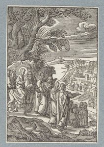 Indrejse i Jerusalem af Christoffel van Sichem (II)