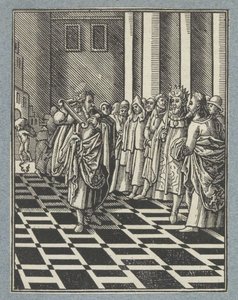 Jeremias og Babyloniens åg af Christoffel van Sichem (II)