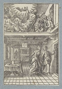 Helligåndens udgydelse af Christoffel van Sichem (II)