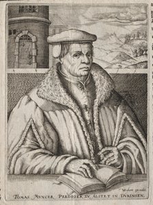 Portræt af Thomas Munzer af Christoffel van Sichem