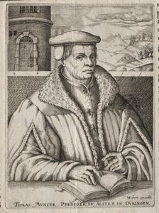 Portræt af Thomas Munzer, 1609. af Christoffel van Sichem