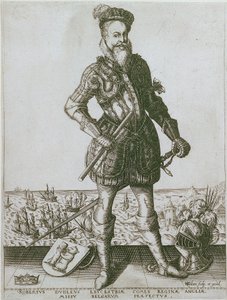 Robert Dudley af Christoffel van the Elder Sichem