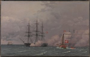 Københavns Havn den 1. maj 1832 af Christoffer Wilhelm Eckersberg