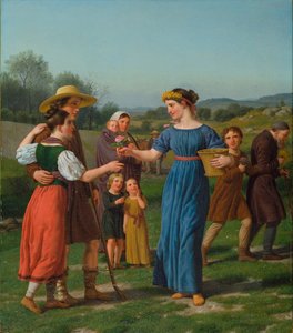 "Jomfruen fra det fjerne" Fra digtet af Schiller af Christoffer Wilhelm Eckersberg