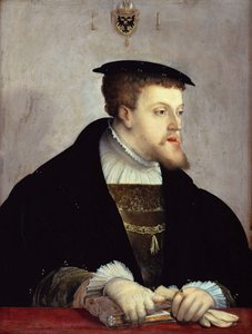Portræt af kejser Karl V 1500-1558, ca 1532