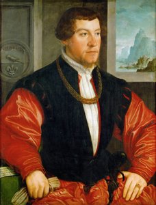 Renæssance: Portræt af Christoph Baumgartner (1514-1586) af Amberger, Christoph (ca. 1500-1562)