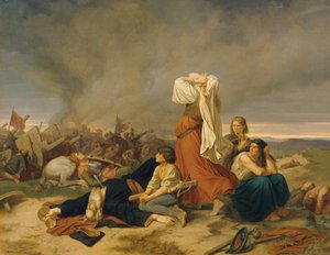 Slaget ved Lipan i 1434 af Christoph Christian Ruben