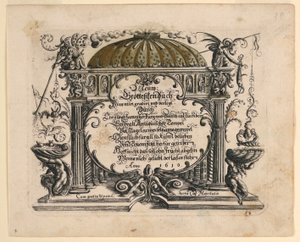 Titelside, fra Neüw Grotteßken Buch (New Grotesque Book)