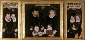Triptykon af Johann Wilhelm von Sachsen, 1587 af Christoph Leutolph