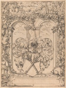 Design til et vindue (jagtscene)