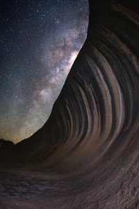 Mælkevejen over Wave Rock af Christoph Schaarschmidt