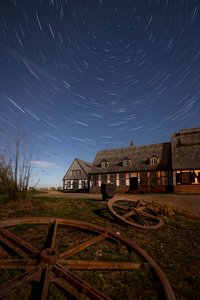 Star Trails Landsted af Christoph Schaarschmidt