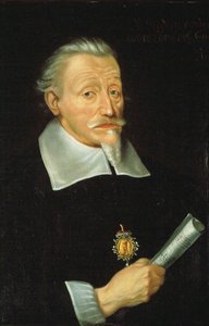 Heinrich Schutz, tysk barokkomponist - Portræt af komponisten Heinrich Schuetz (1585-1672), af Spetner, Christoph (ca. 1615-efter 1664). Olie på lærred, ca. 1650-1660. Privat samling af Christoph Spetner