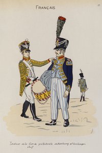 En trommeslager og bagermester fra præfekturgarden i Hamborg, ca. 1806