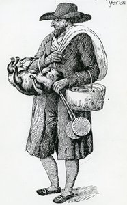 Jødisk Hawker of Hamburg, attende århundrede