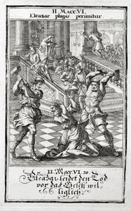 Eleazar accepterer villigt dødsstraf, Makkabæerne 1695