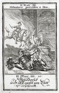 Gud skræmmer Heliodorus i et tempel, 2 Makkabæer (3:21-28), 1695