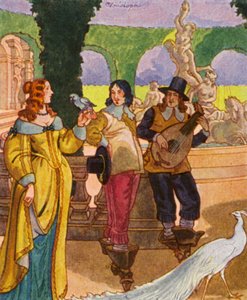 Lustgarten / Lysthave (farvelitografi)