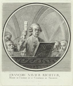 Portræt af komponisten Franz Xaver Richter 1709-1789, 1785. af Christophe Guerin